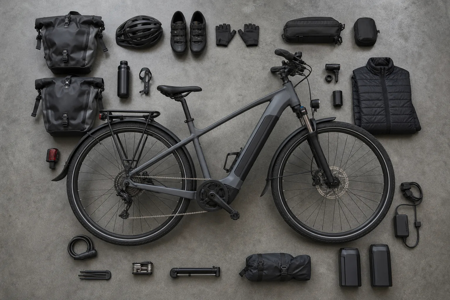 Loaded panniers, a headwind, a long climb. What the range claim leaves out